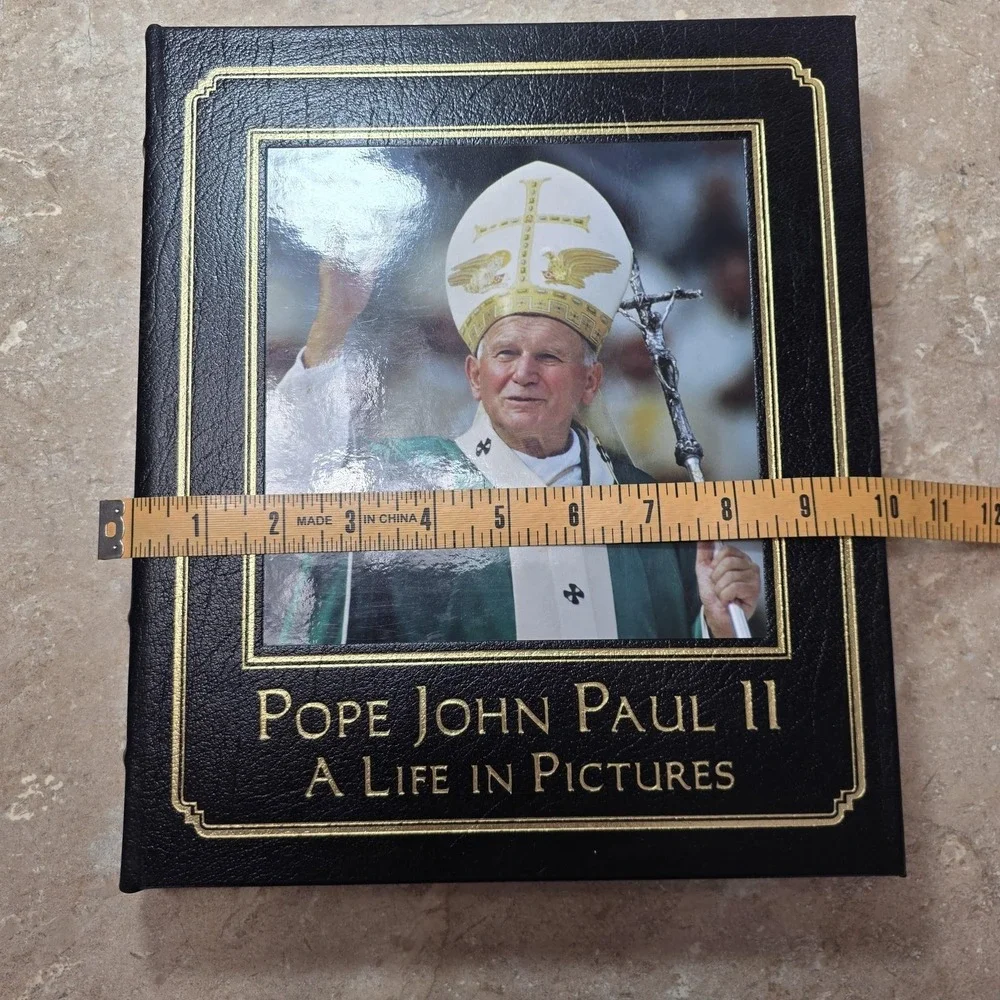 Pope‎ John Paul II A Life In Pictures Dherbier Verlhac HC Black Leather Taunton